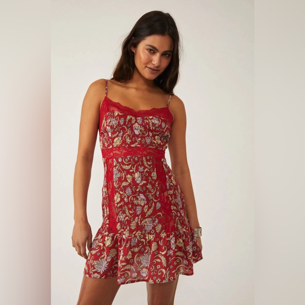 NWT FREE PEOPLE Last Night Mini Slip Dress XS